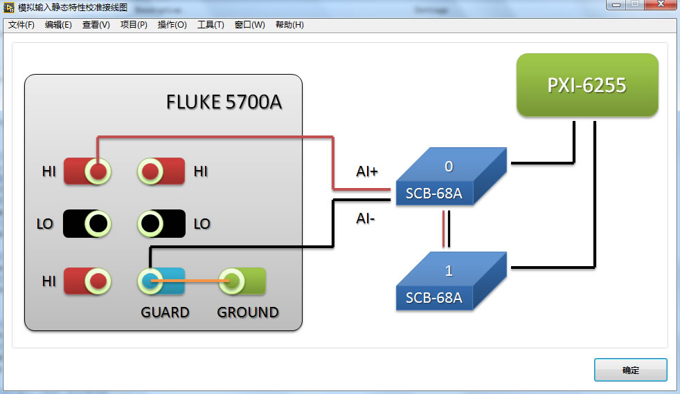 设备校准连线示意图 设备校准连线示意图