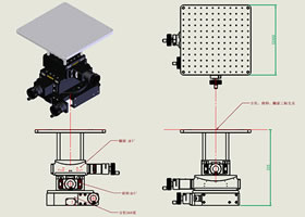 三维手动调整台